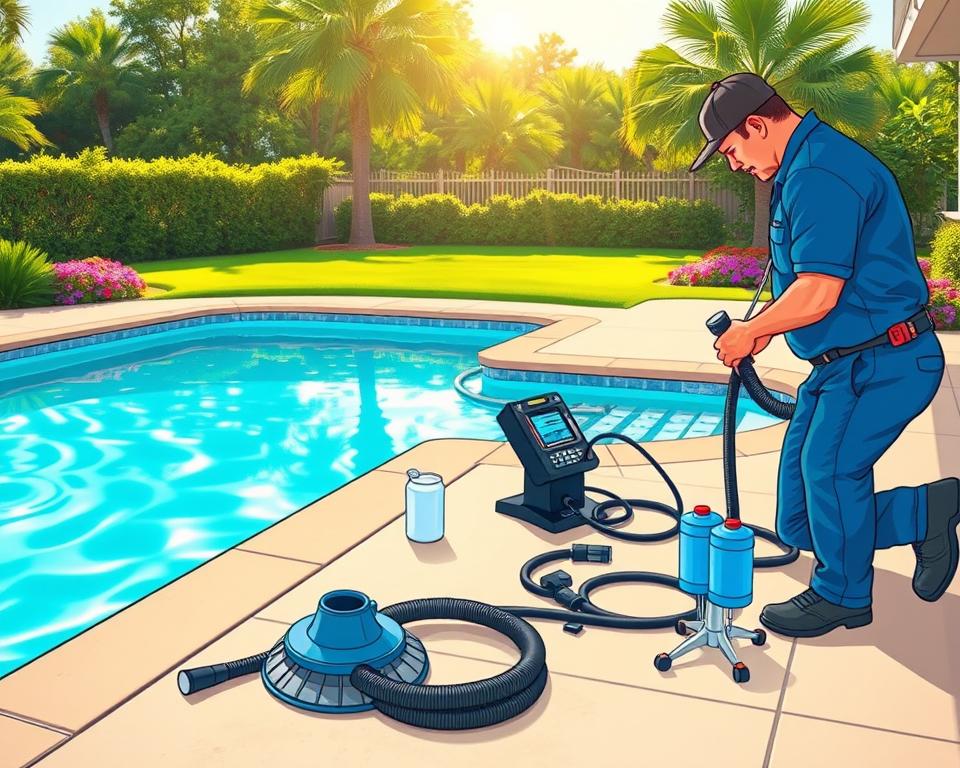 pool cleaning Spring